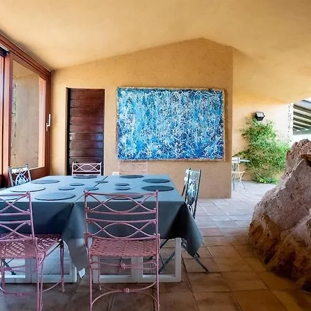 Designer Among Rocks, Art And Endless Blue *